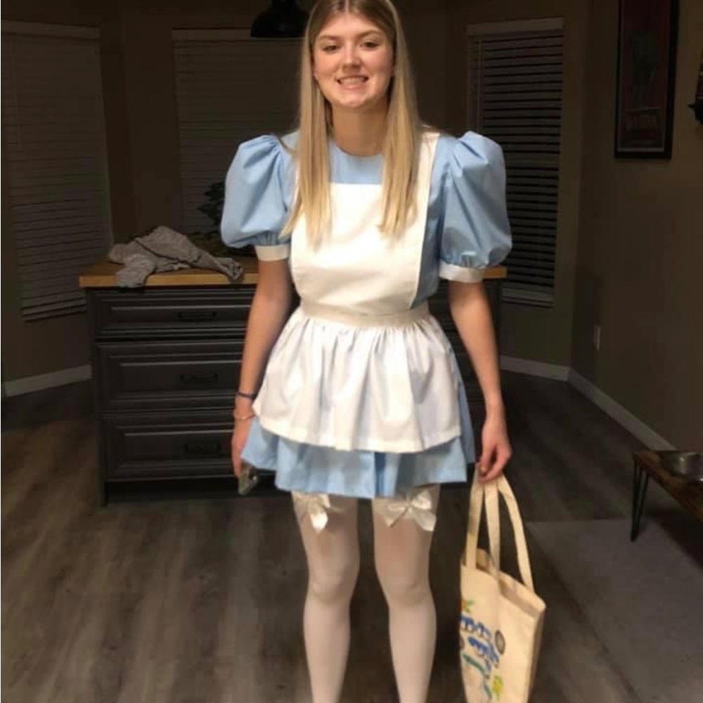 Alice in wonderland costume. Custom made